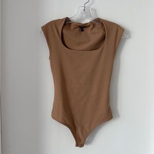 Express Tan Sleeveless Bodysuit